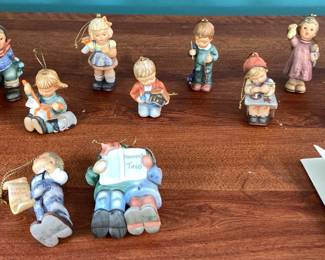 Lot of 12 Studio Hummel Ornaments - 8 Come with Description Cards

