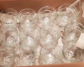 Set of 12 Coin Dot Punch Glasses
