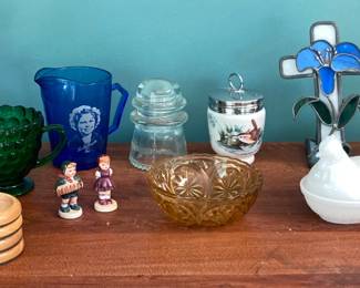 Lot of Vintage Glass and Porcelain Items

