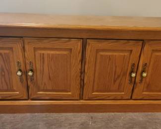 Oak TV Stand, 50"x17"x21"h
