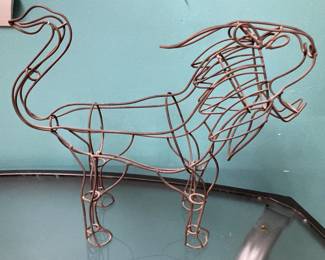 Wire Art Lion, Approx 18”x18”
