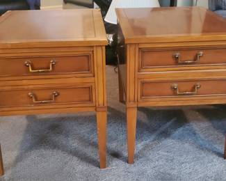 Pair of Hekman End Tables, 26"x19"x22"h
