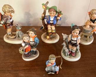 Lot of 5 Goebel Hummel Figurines and 1 Ornament - one repair
