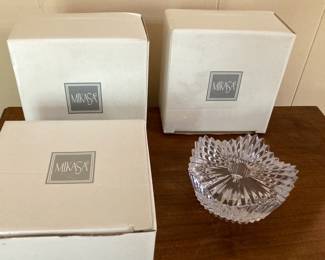 Lot of 3 New Mikasa “Motion” Candle Holders w/Box
