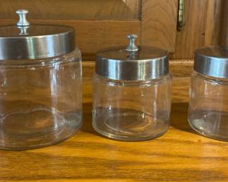 3 Cylinder Apothecary Jars
