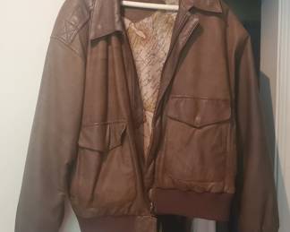 Preston and York Leather jacket, Mens Large
