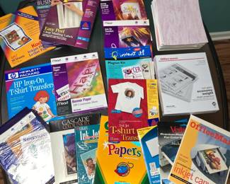 Large Lot of Printing Paper, All Kinds - 25-100% full
