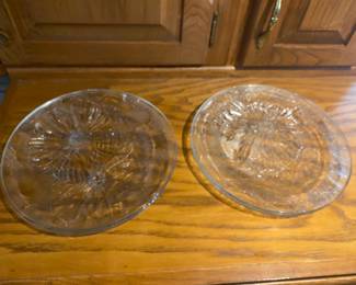 Lot of 4 Horal Glass Plates- 10in

