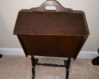 Antique Magazine Holder