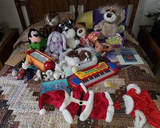 Numerous stuffed animals