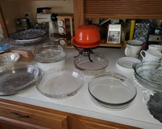 Retro fondue/Mixer/Spice racks (2) etc.