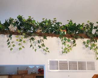 Bird houses and greenery 