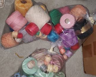 Skeins of embroidery threads per bag..