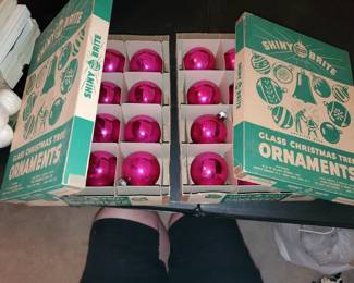 Glass X-mas ornaments