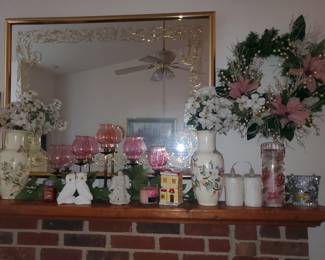 Mirror framed in gold designs