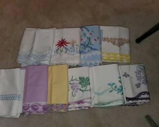 Beautiful hand stitched pillow cases
