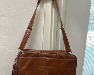 Johnson & Murphy Leather Messenger Bag