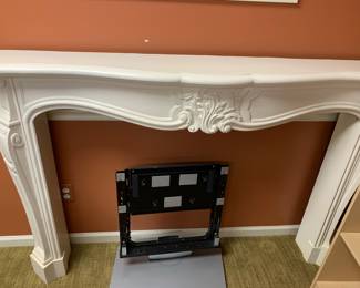 wood fireplace mantle