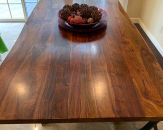 beautiful kitchen table with 1 bench. Will sell separately.