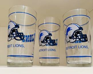 Detroit Lions Drinking Glasses 