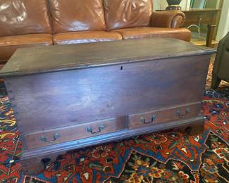 Chippendale style trunk