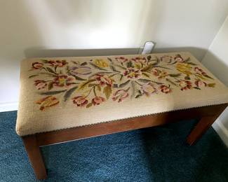 Needlepoint bench