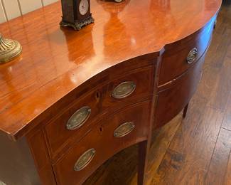 Mahogany Serpentine sideboard