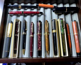 Fountain Pens: Montblanc, Parker, Morrison, Waterman 