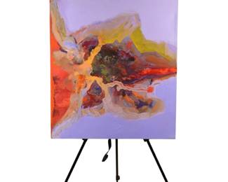 Ruth Edwy Landscape Abstract Painting on Canvas 