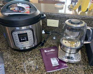 Instant Pot and Breville tea maker 