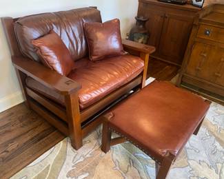 Stickley Leather loveseat
