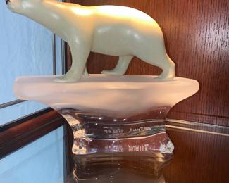 Arthur crystal polar bear SIGNED 2/30 