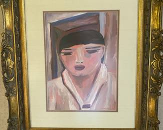 Gloria Roybal Portrait of a Woman,13 x 10 Signed 