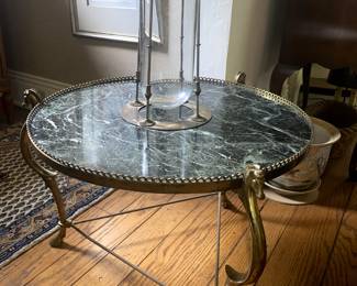 Brass & Marble coffee table 