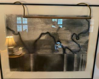 Jeffrey Smith "Leap": Charcoal on Paper 21 x 29 