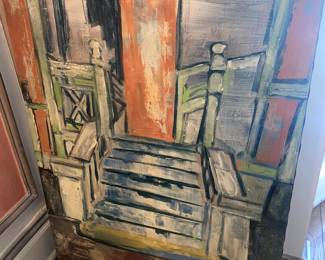 Esom (Tony & Tracey Mose) Untitled Door 2004 Oil on Canvas 40 x 30 