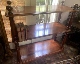 19th Century English Regency Mahogany shelf 