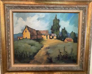 Ann Vance, Landscape, Signed Oil on Canvas 16 x 20 