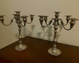 Sterling Silver candelabra; "Hunt Phelan" 