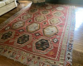 8 1/2 x 12 1/2 Antique Turkish rug