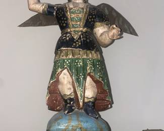 St. Michael:  22" tall, Mid 19th Century