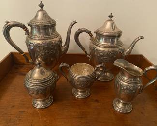 Sterling silver tea set 