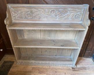 Early carved shelf