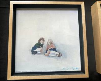 Lisa Golightly acrylic on panel Each 8 1/4 x 8 1/4 