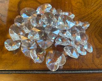 Assorted Heart Crystals - $30