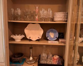 Glassware and Decorative Plates