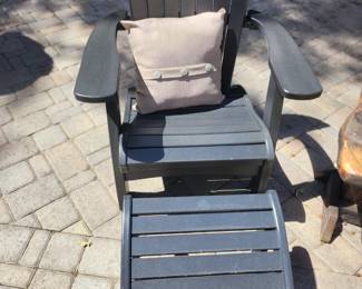 Patio Chair and Ottoman