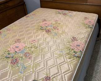 Double bed with bookcase headboard