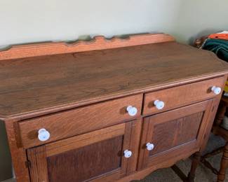 Antique Oak small Sideboard