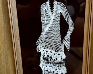 crochet art silhouette 